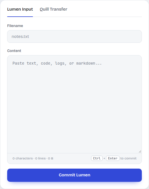 Obsidian Relay browser input panel